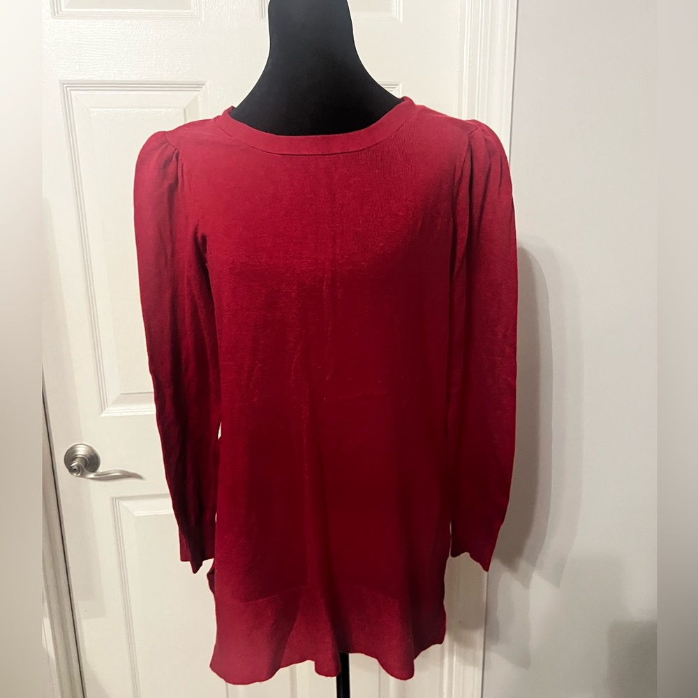 Boston Proper Elegant Red Women's Top